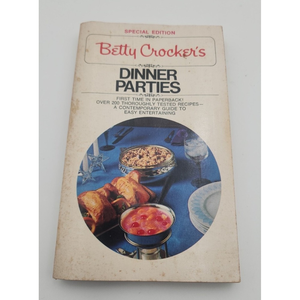 Vintage 1975‎ Betty Crocker's Dinner Parties Cookbook Special Edition Paperback